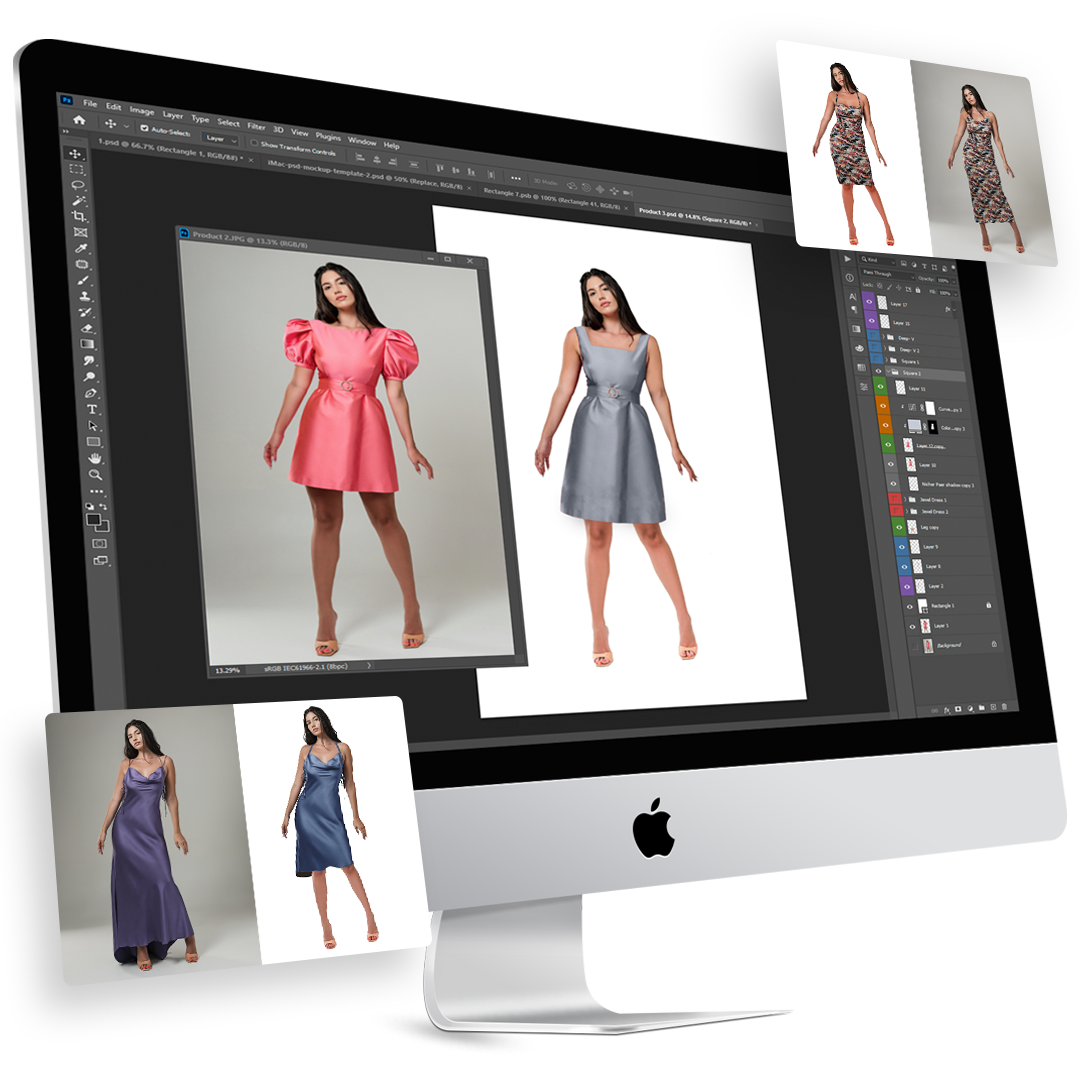 A Beautiful Girl With Gorgeous Dress Photo Editing Services