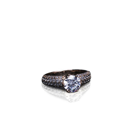 A Diamond Ring After E-commerce Photo Editing Services