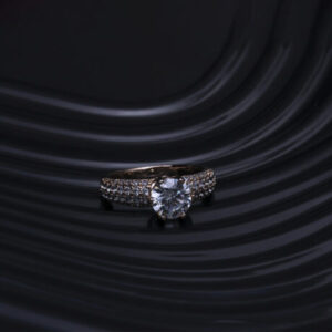 A Diamond Ring Before E-commerce Photo Editing Services