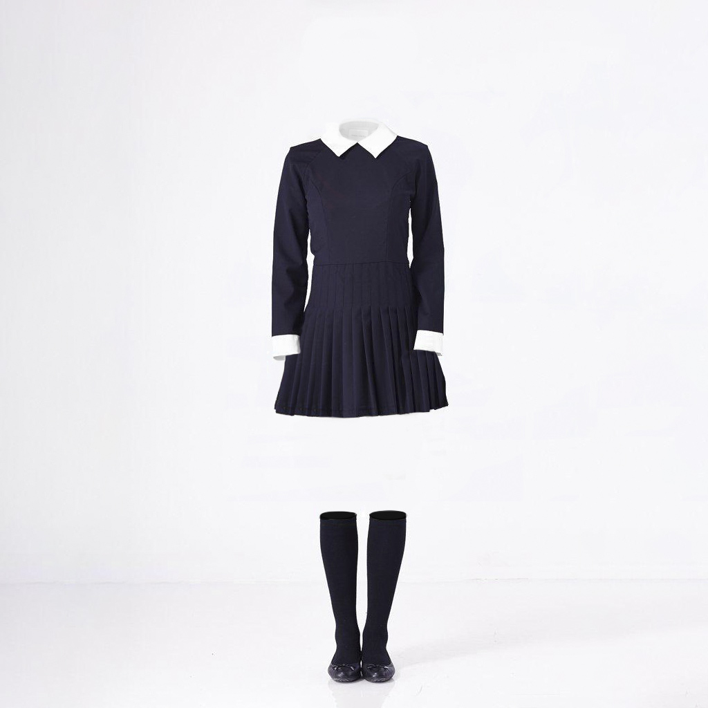 A Female Dress and Socks After Ghost Mannequin Service