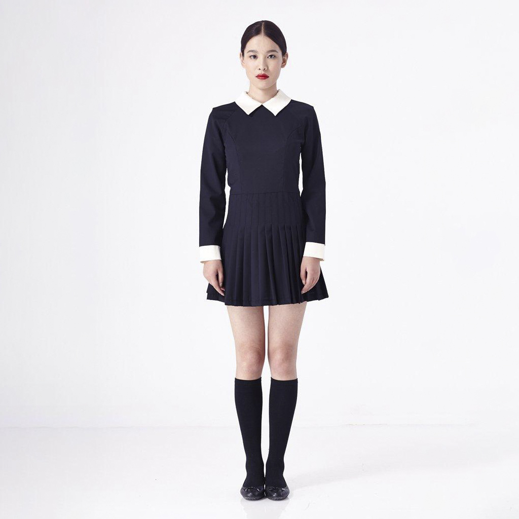 A Female Dress and Socks Before Ghost Mannequin Service
