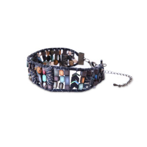 A Multi Color Stone Bracelet After E-commerce Photo Editing Services