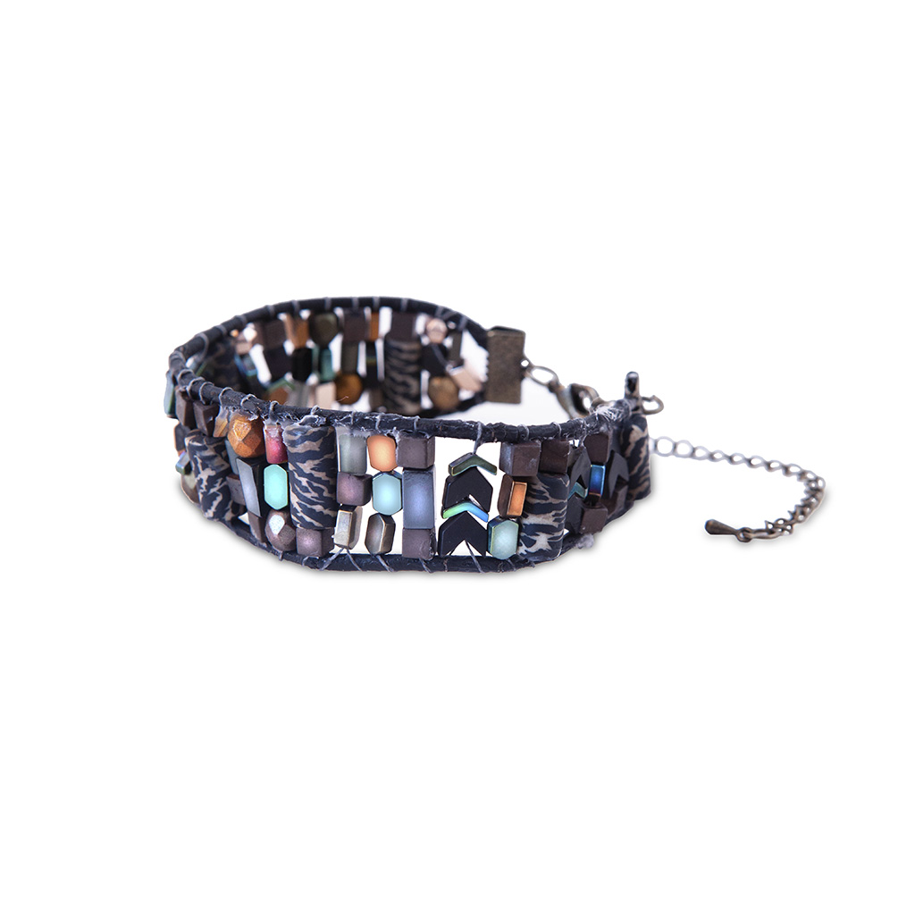 A Multi Color Stone Bracelet After E-commerce Photo Editing Services