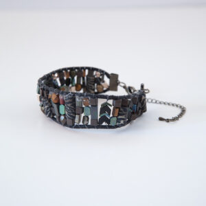A Multi Color Stone Bracelet Before E-commerce Photo Editing Services
