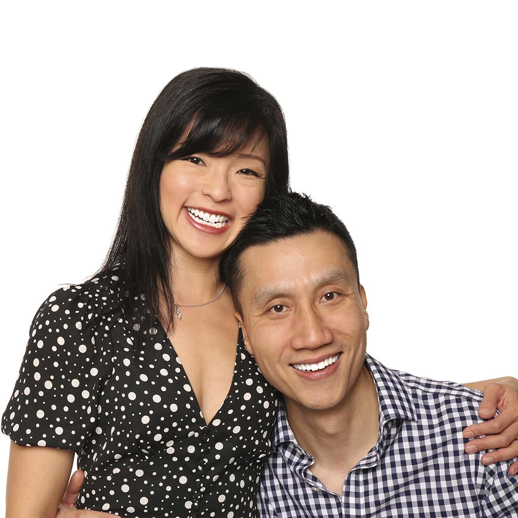 A Beautiful Couple Is Smiling After Background Removal Services