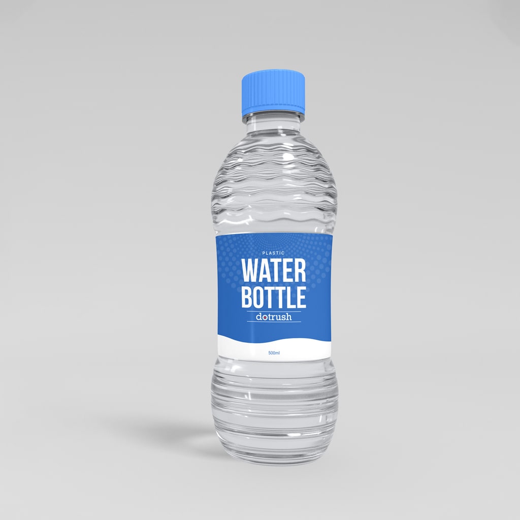 A Water Bottle Before Product Photo Retouching Service