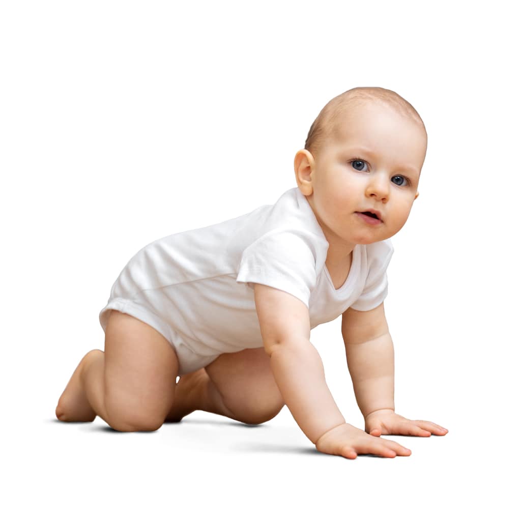 A Baby After Newborn Photo Shadow Creation Services