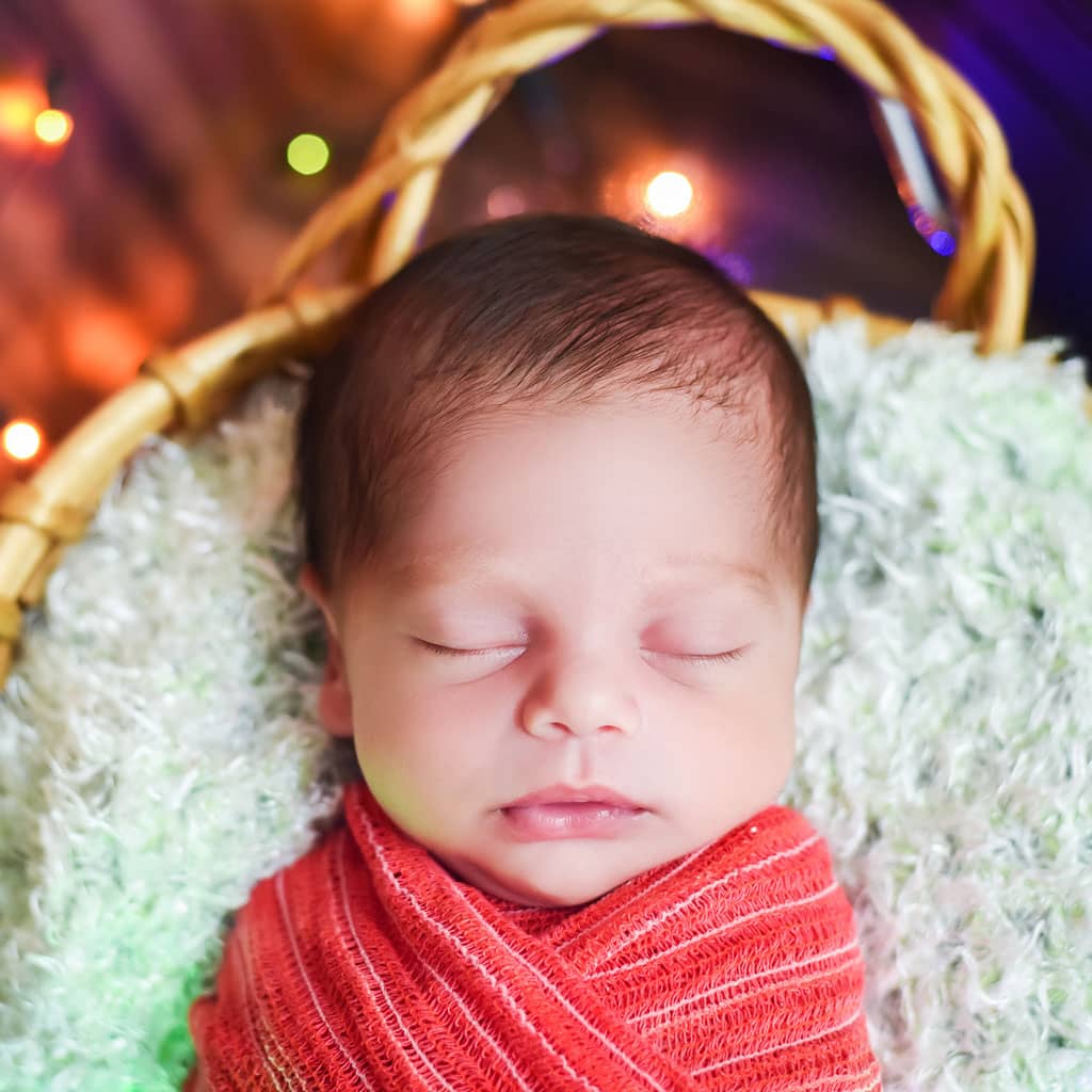 After Newborn Hair Retouching Services