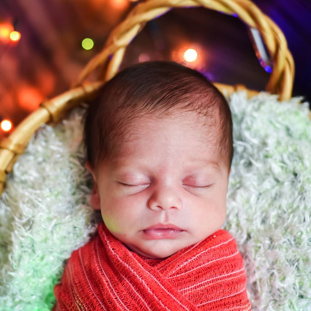 Before Newborn Hair Retouching Services