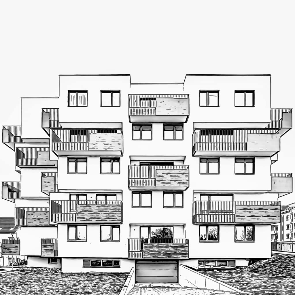 After Real Estate Image to Vector Conversion Service