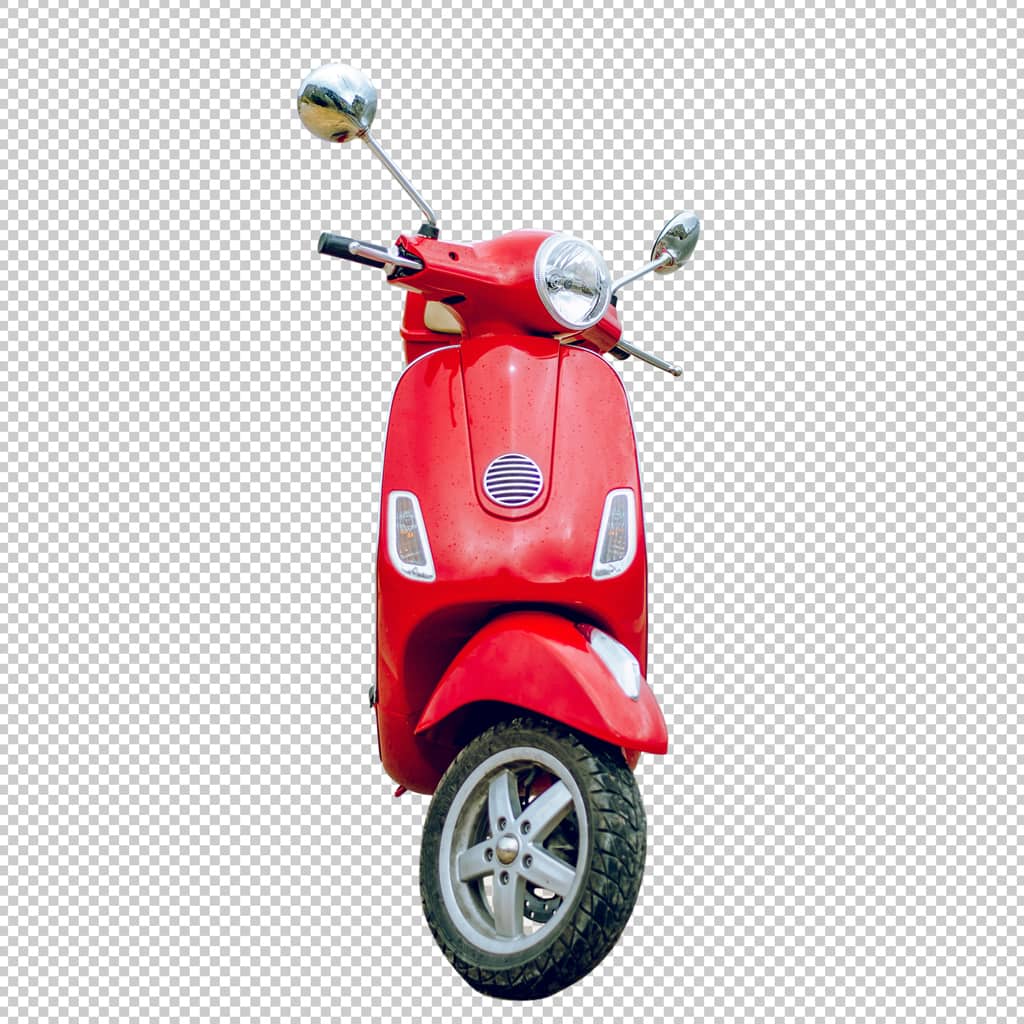 A Vespa After Image Mask for Product Photo