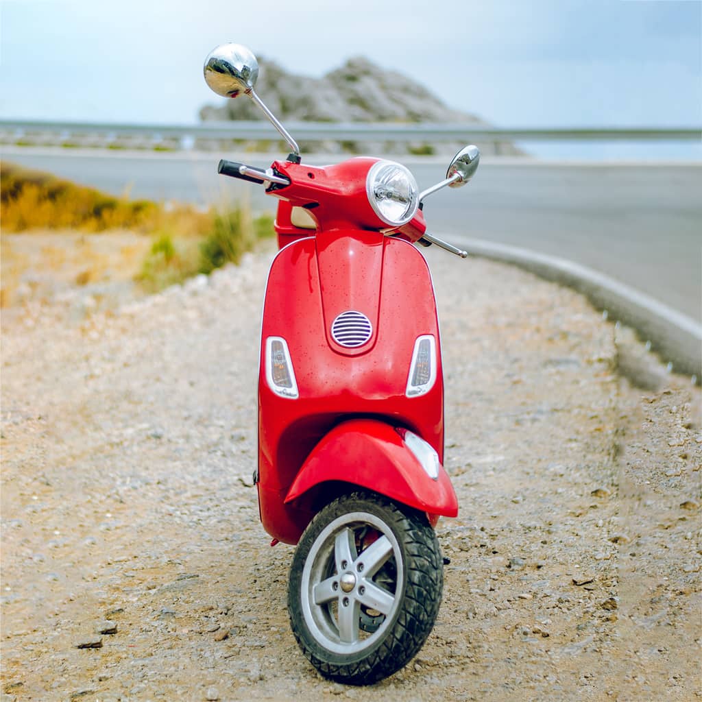 A Vespa Before Image Mask for Product Photo
