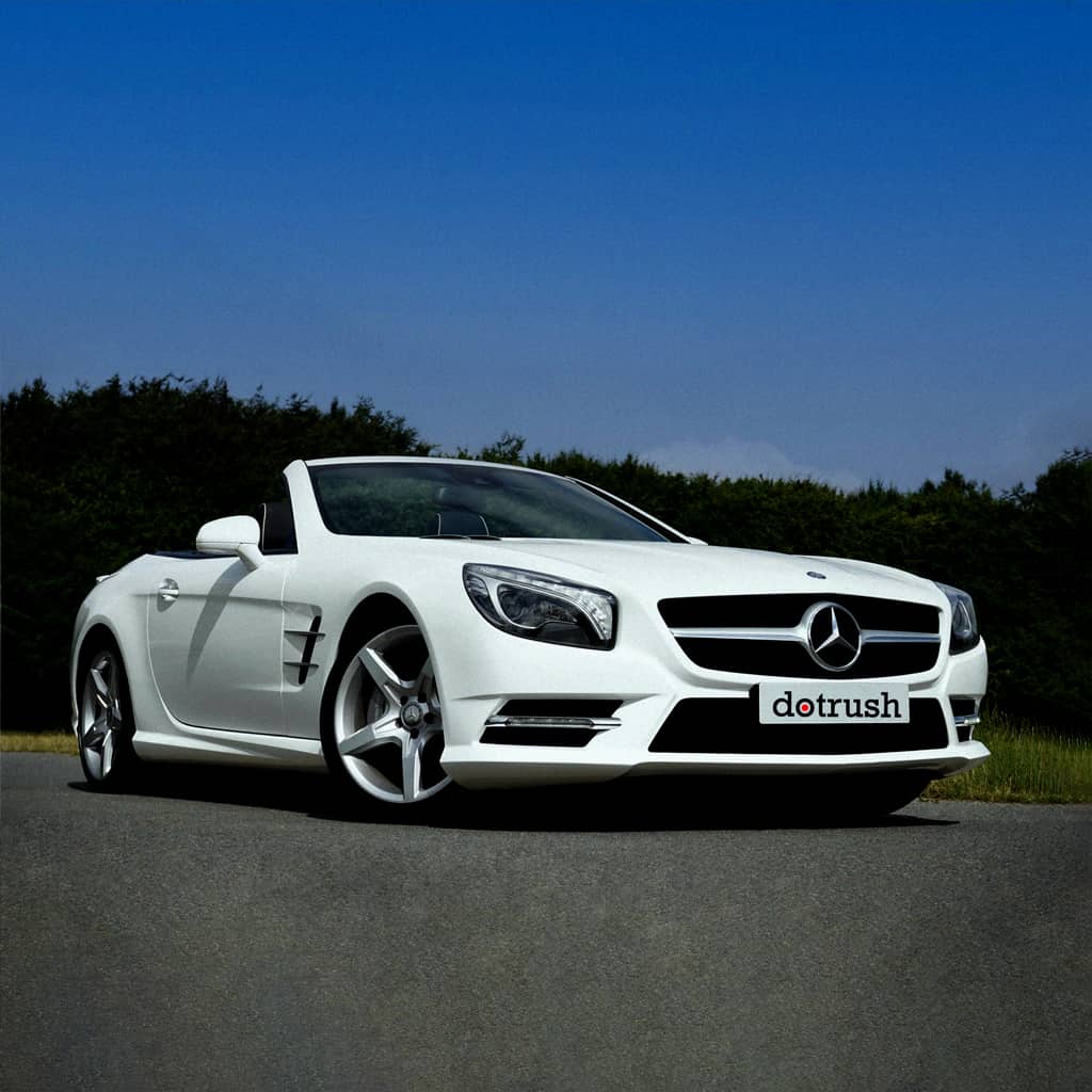 Before Mercedes Car Product Photo Editing