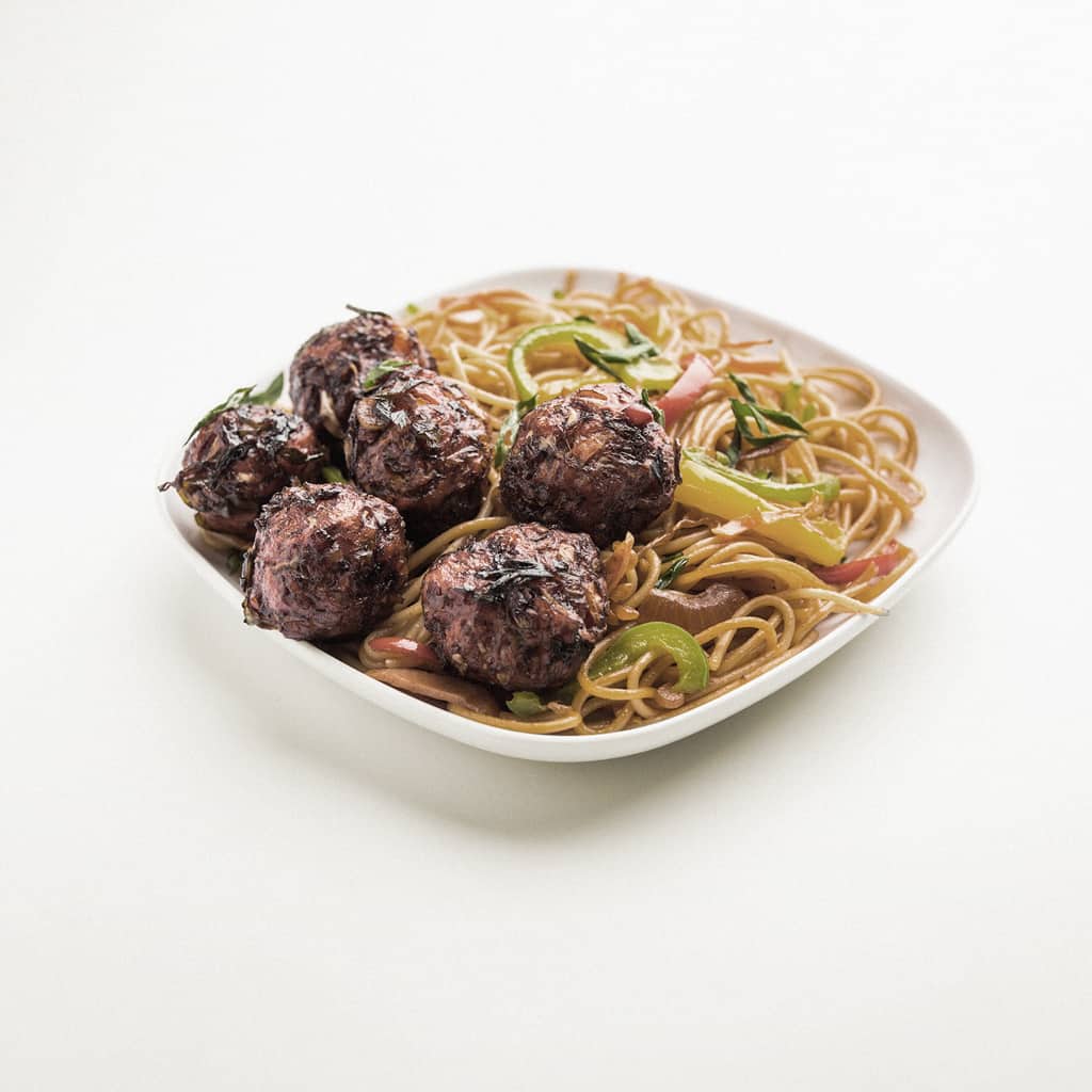 Meatball Spaghetti Before Food Photo Editing