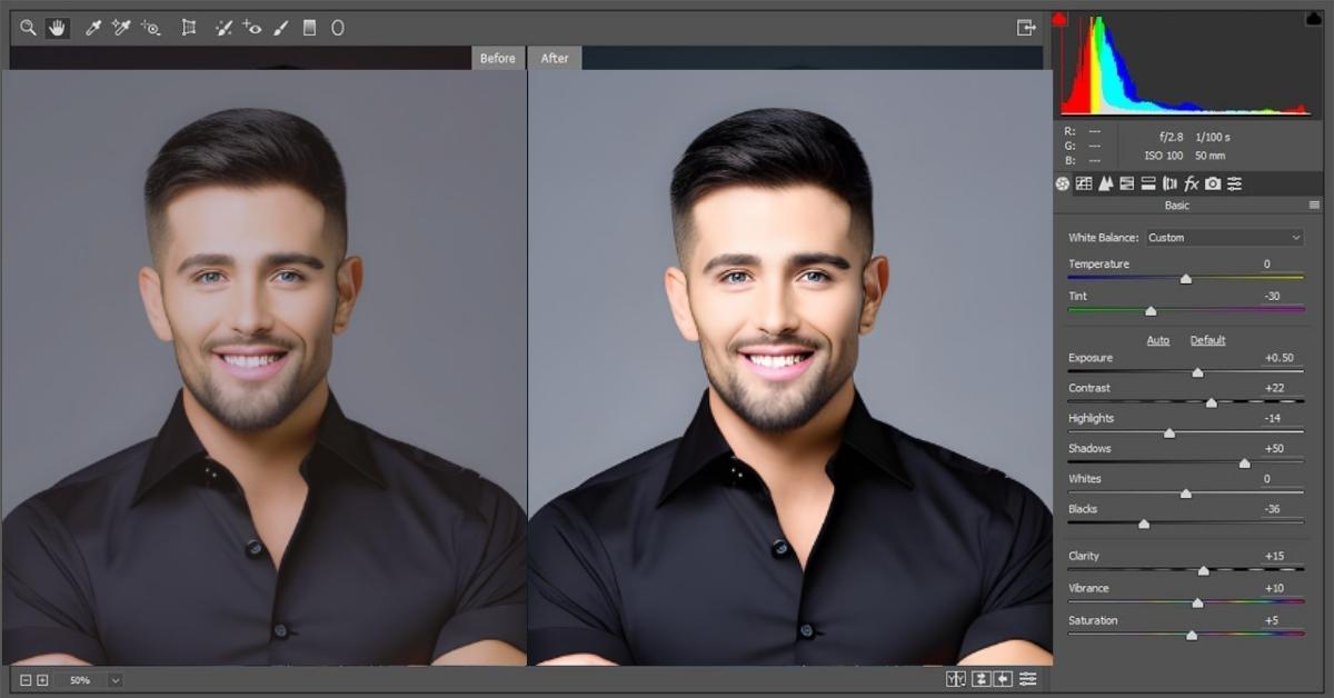 Headshot Editing in Photoshop