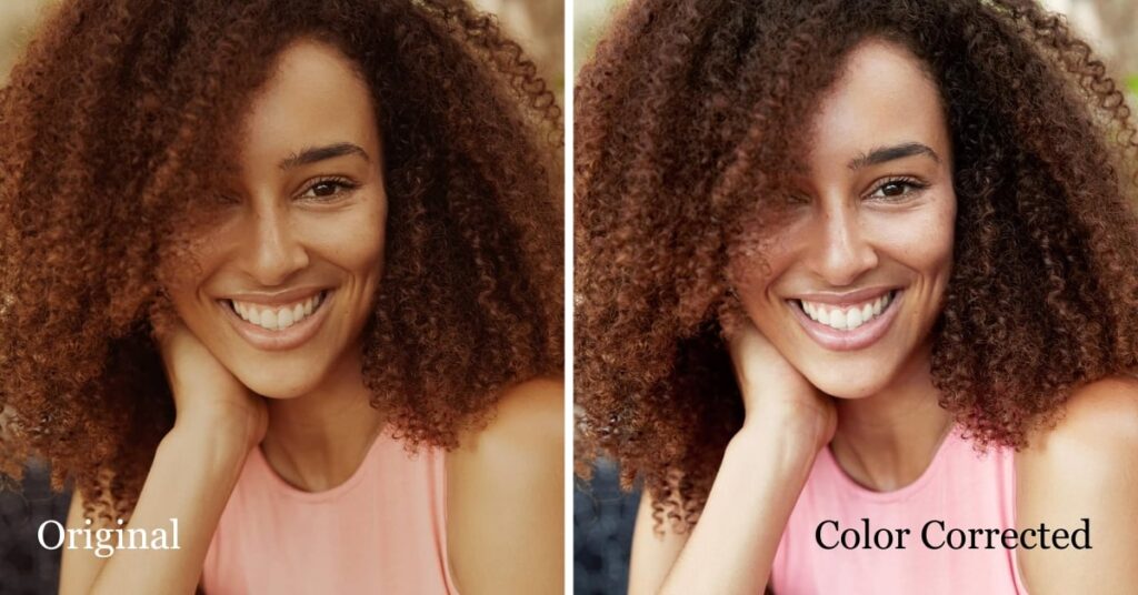 Portrait Photo Color Correction