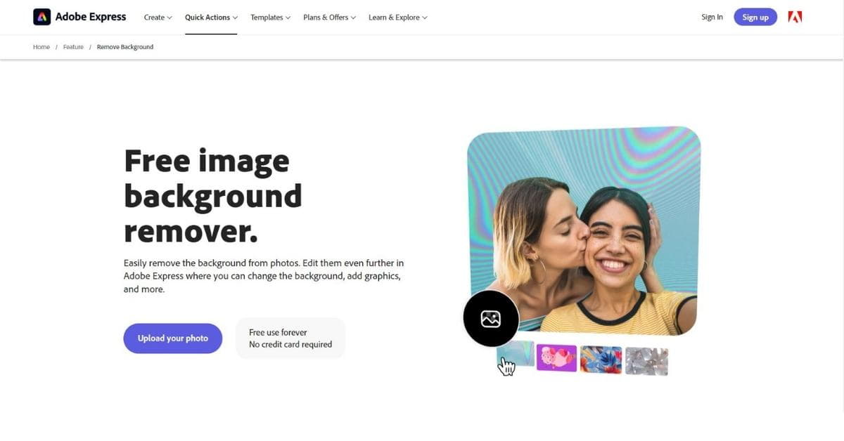 Adobe Background Remover