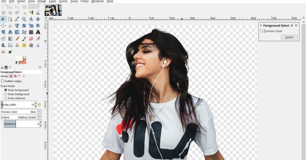 Background Removal with GIMP