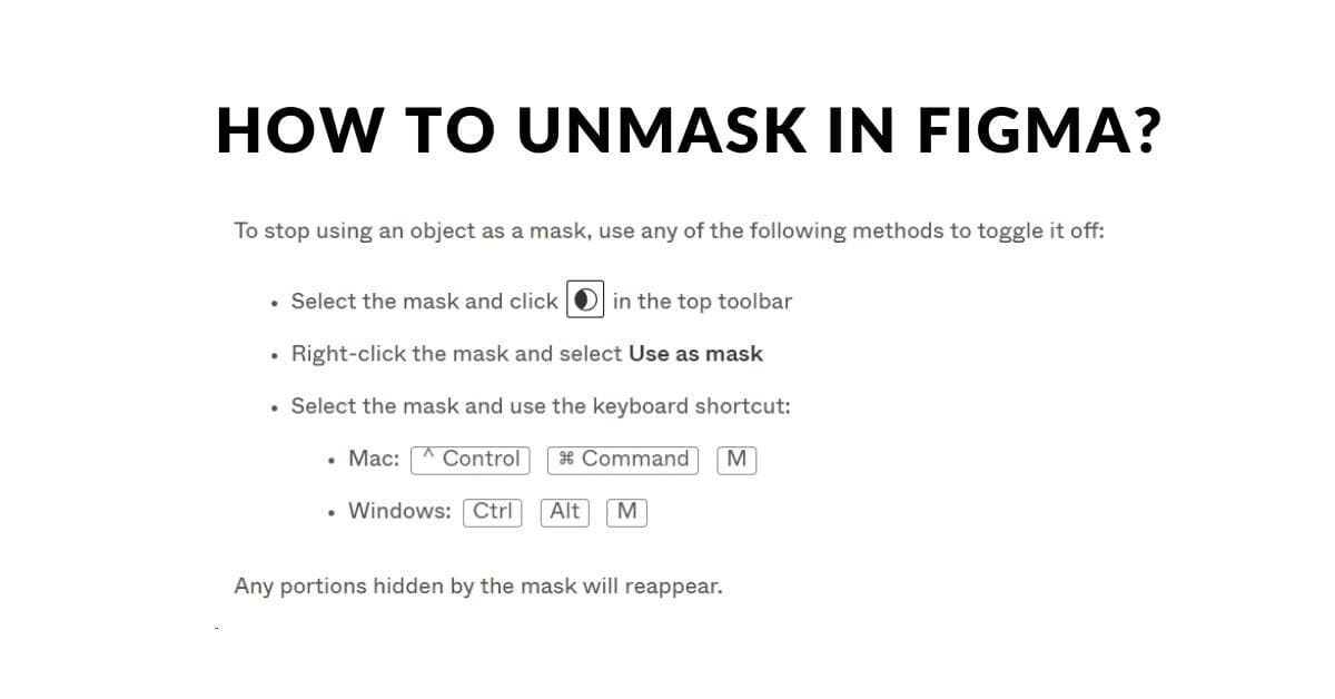 How To Unmask In Figma