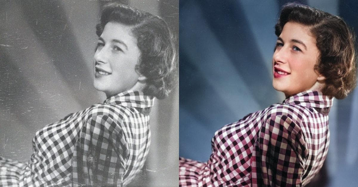 Photo Restoration Damaged Black and White Images