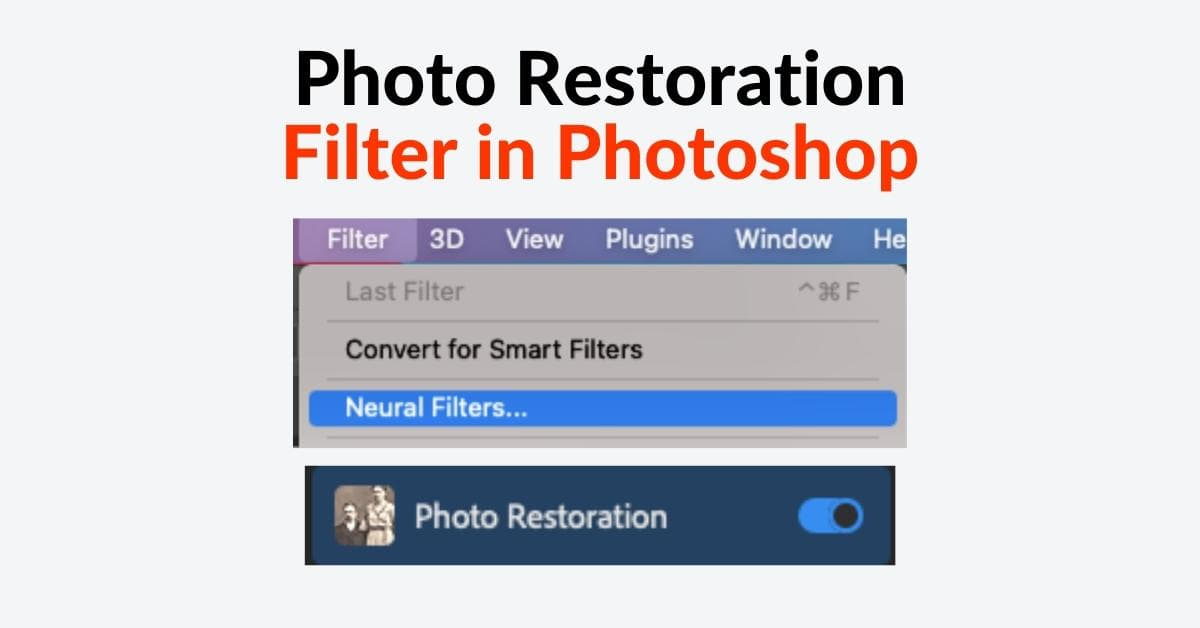 Photo Restoration Filter Photoshop