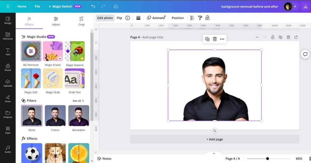 Free Photo Editing: Canva