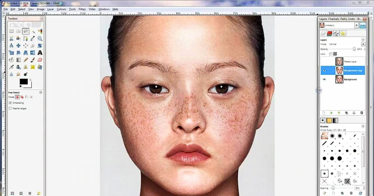 Retouching Tools in GIMP