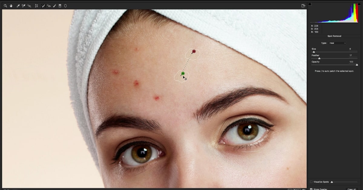 Which Tool Quickly Removes Blemishes