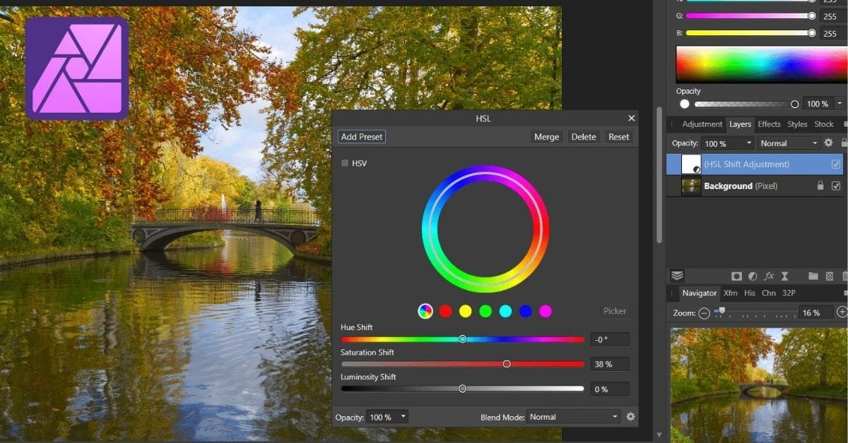 Affinity Photo Color Correction