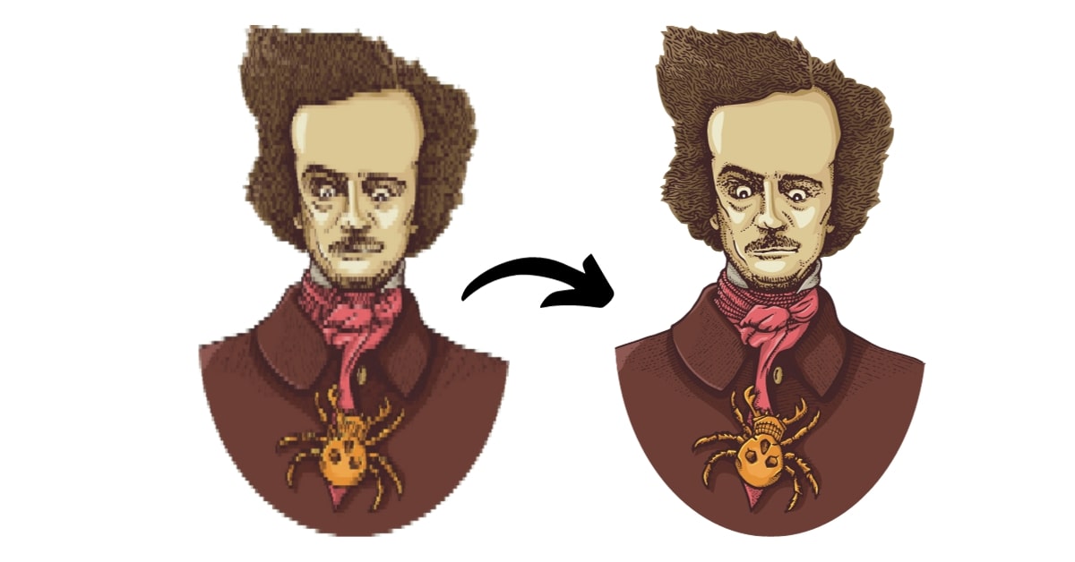 Convert Pixel Art to Vector Graphics