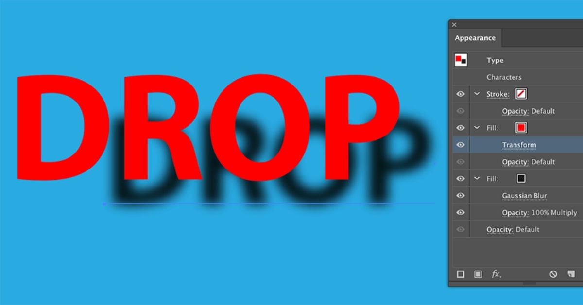 Drop Shadows in Adobe Illustrator