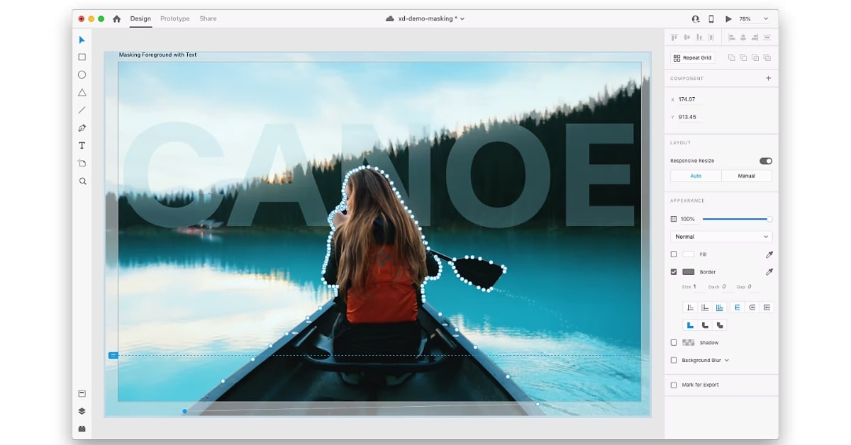 Image Masking Adobe XD
