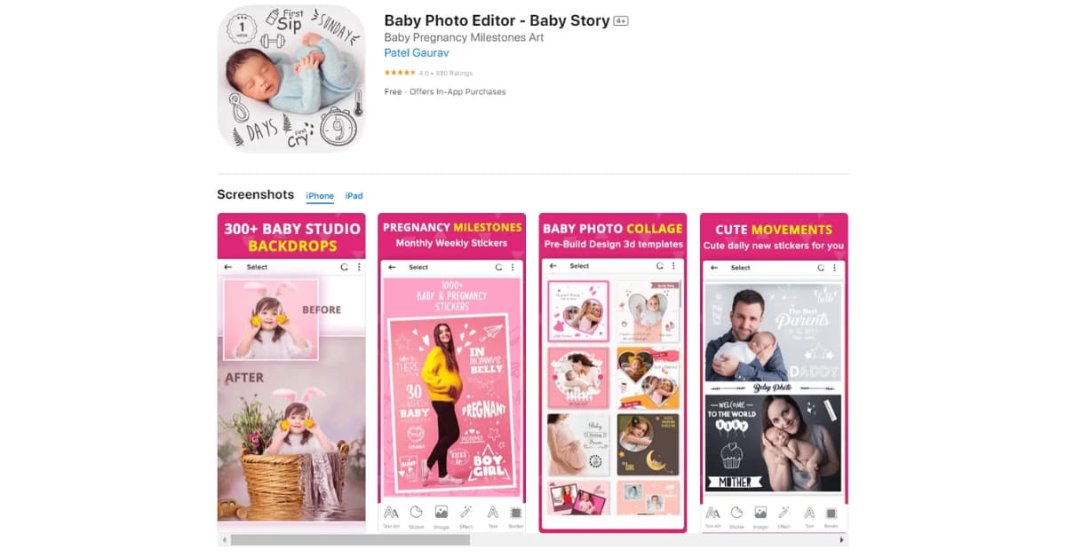Newborn Photo Editing App