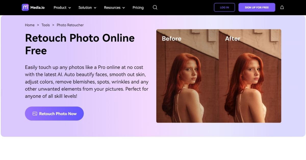Online Photo Retouching