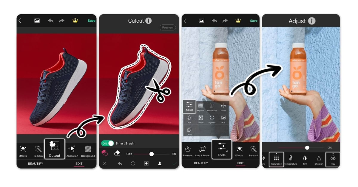 Photo Editing App For Product Photography