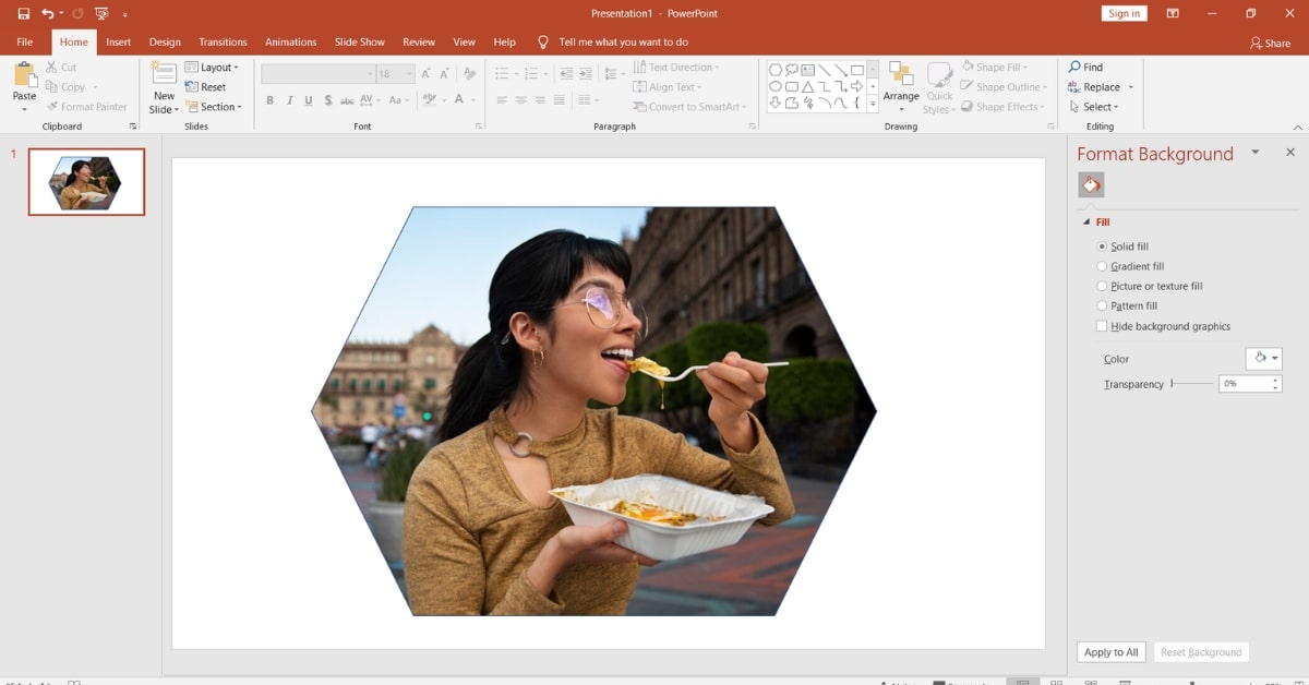 Powerpoint mask image with custom shape