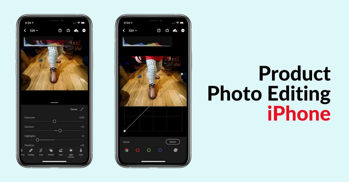 Product Photo Editing iPhone