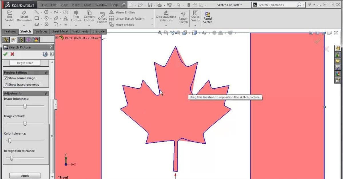 Raster To Vector Solidworks