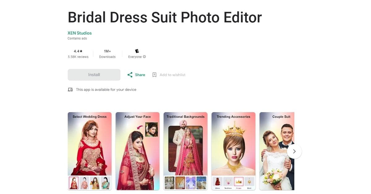 Bridal Look Photo Editor