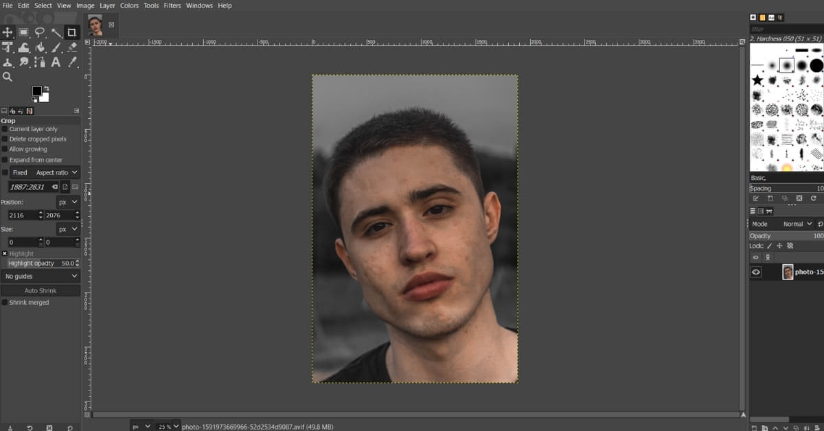 GIMP Face Retouching