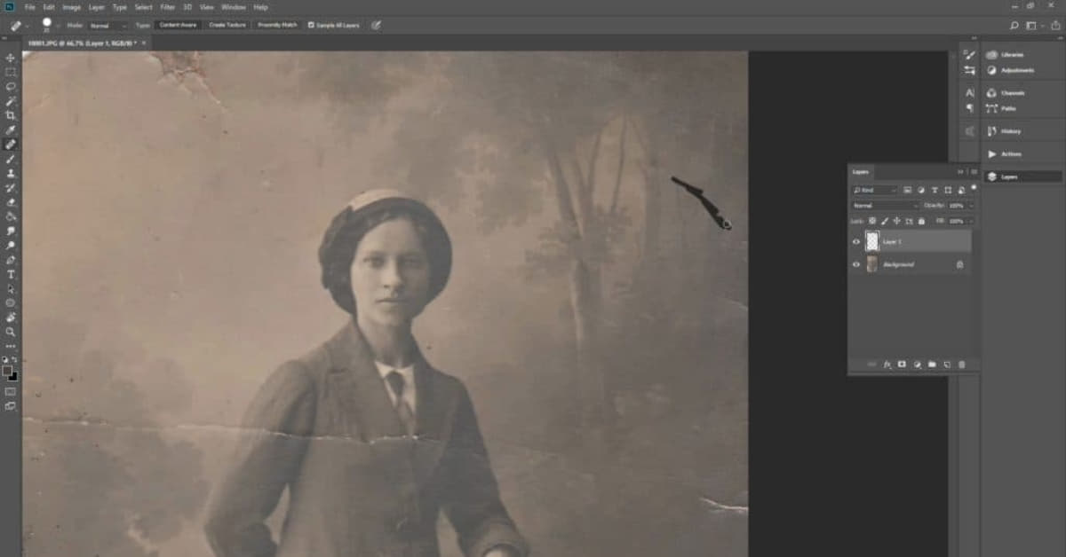 Image Restoration Photoshop