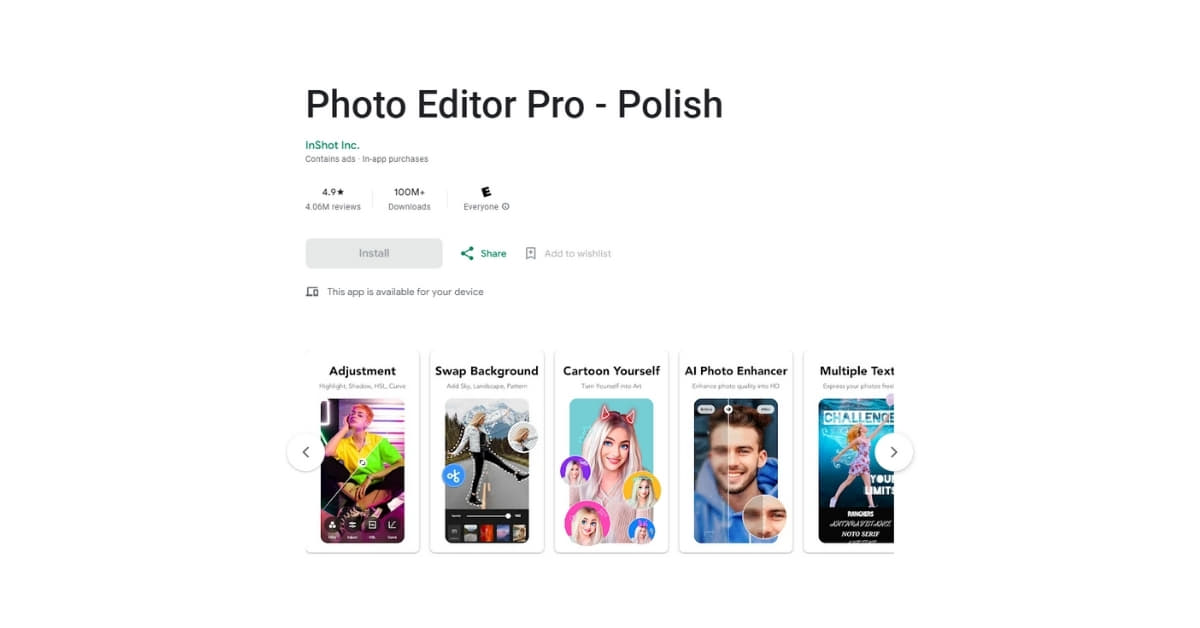 New Photo Editor App
