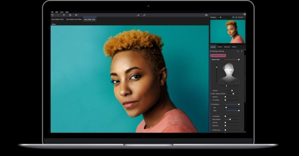 Portrait Editing Using Photo Editing Software