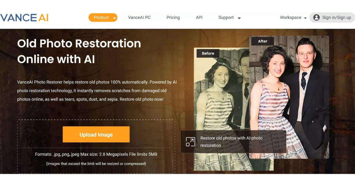 Vance AI Photo Restorer