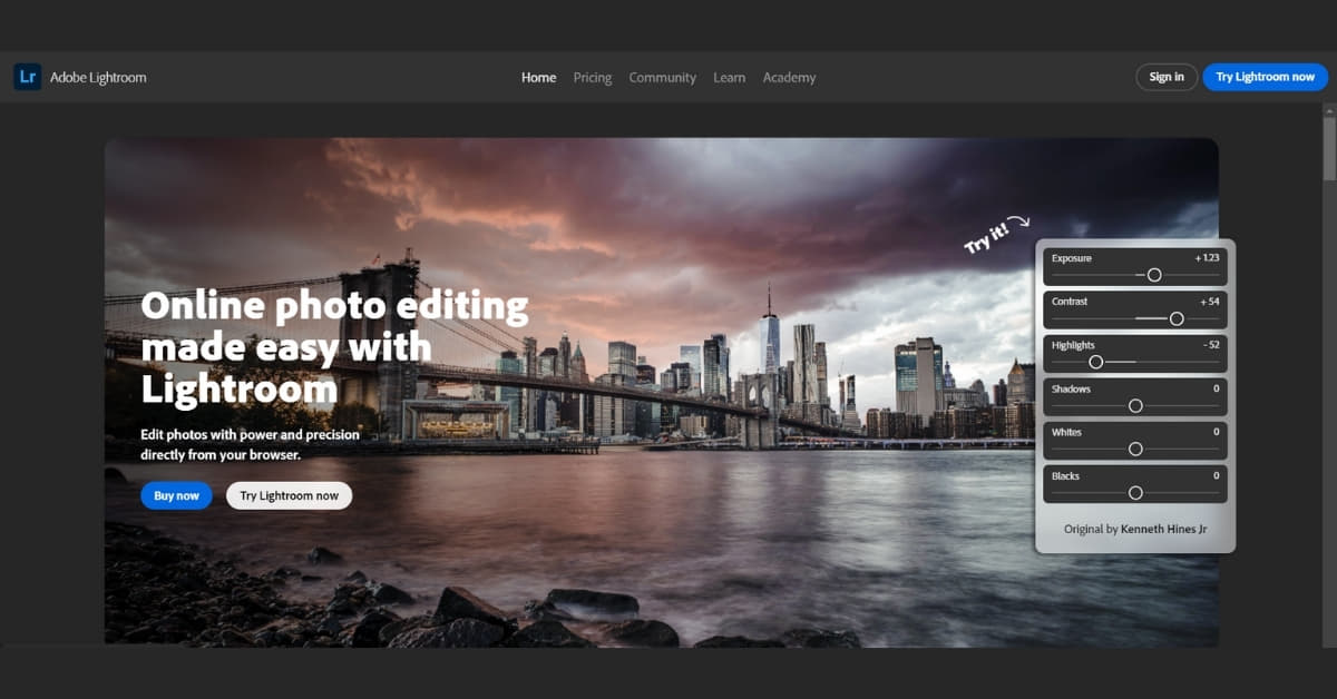 Adobe Online Photo Editor