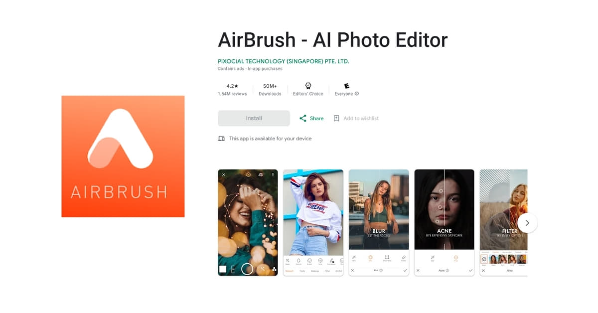 Free Airbrush Photo Editor