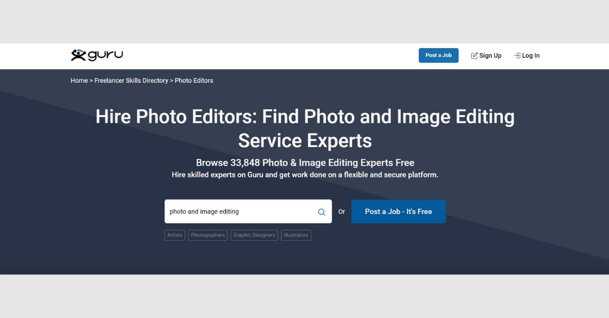 Freelance Photo Editors