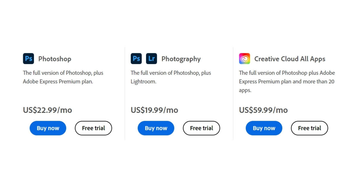 Pay For Photoshop